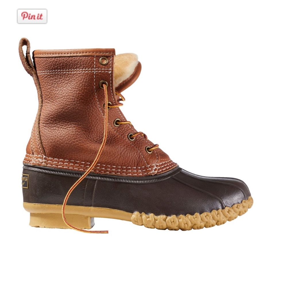 Womens Bean Boots, 8” Shearling - Lined Insulated